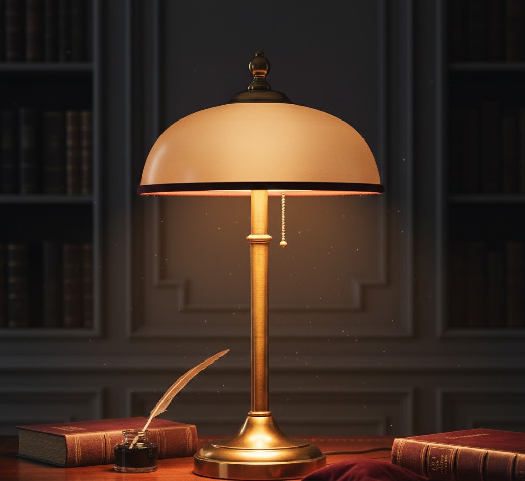 Vintage desk lamp restoration