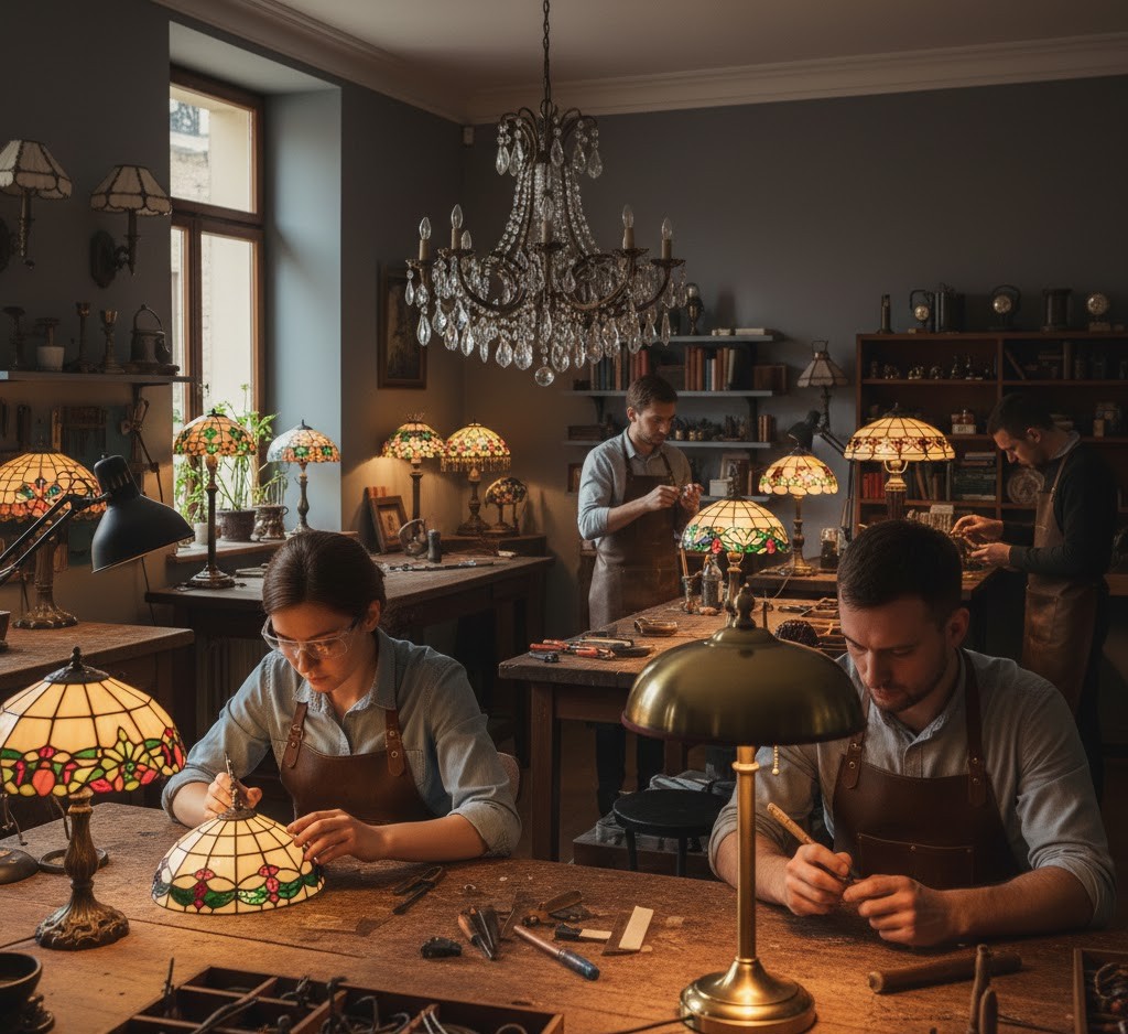 Restoration team at work